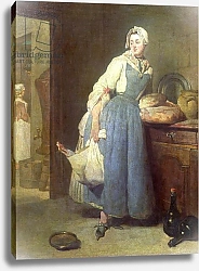 Постер Шарден Жан-Батист The Kitchen Maid with Provisions, 1739