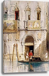 Постер Холланд Джеймс The Steps of the Palazzo Foscari, Venice, 1844