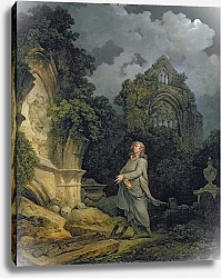 Постер Лютербург Филип Visitor to a Moonlit Churchyard, 1790