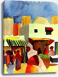 Постер Макке Огюст (Auguste Maquet) Ярмарка в Алжире