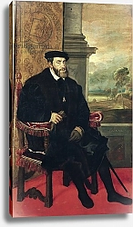 Постер Тициан (Tiziano Vecellio) Seated Portrait of Emperor Charles V, 1548