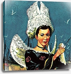 Постер МакКоннел Джеймс Girl in Breton costume