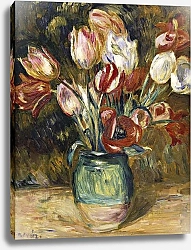 Постер Ренуар Пьер (Pierre-Auguste Renoir) Vase of flowers, 1888-89