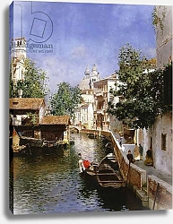 Постер Санторо Рубенс A Venetian Canal Scene,