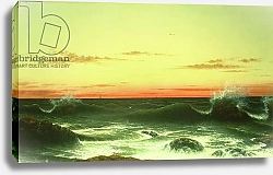 Постер Хид Мартин Seascape: Sunset, 1861
