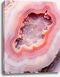 Постер Geode of pink agate stone 8