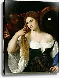 Постер Тициан (Tiziano Vecellio) Portrait of a Woman at her Toilet, 1512-15