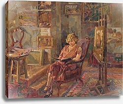 Постер Малли Густав Visit in an Atelier