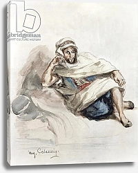 Постер Делакруа Эжен (Eugene Delacroix) Seated Arab