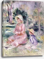 Постер Ренуар Пьер (Pierre-Auguste Renoir) Madame Renoir and her son Pierre, 1890