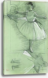 Постер Дега Эдгар (Edgar Degas) Study of a Dancer; Etudes de Danseuse,