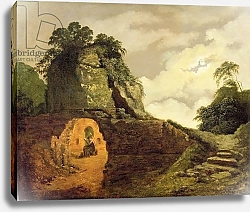 Постер Райт Джозеф Virgil's Tomb by Moonlight with Silius Italicus, 1779