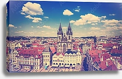 Постер Чехия, Прага. Вид с птичьего полета #9
