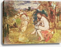 Постер Мане Эдуард (Edouard Manet) Study for 'The Surprised Nymph', 1860