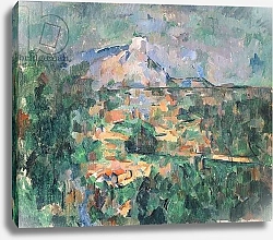 Постер Сезанн Поль (Paul Cezanne) Montagne Sainte-Victoire from Lauves, 1904-06