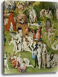 Постер Босх Иероним The Garden of Earthly Delights: Allegory of Luxury, central panel of triptych, c.1500 8