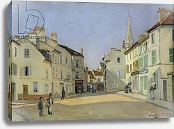 Постер Сислей Альфред (Alfred Sisley) Rue de la Chaussee at Argenteuil, 1872