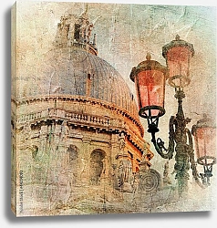 Постер Венецианский собор и фонари