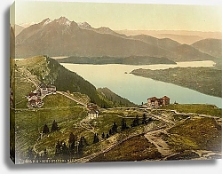 Постер Швейцария. Риги-Штафель и горный массив Пилатус