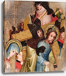 Постер Школа: Английская 15в Christ Bearing the Cross, c.1400-25