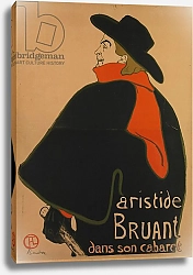 Постер Тулуз-Лотрек Анри (Henri Toulouse-Lautrec) Aristide Bruant, at His Cabaret, 1893