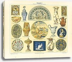 Постер Керамические изделия I, Europa 14-18 Jahrh, Persien, Ostasien 1