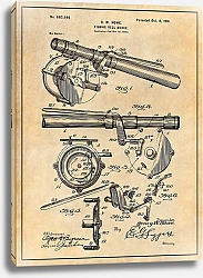 Постер Стопор катушки. Патент США 1901 г.