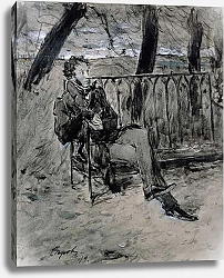 Постер Серов Валентин Alexander Pushkin in a Park, 1899 1