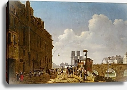 Постер Бау Этьен The Emperor Napoleon visiting the market for eau-de-vie on the Quai Bercy on 8th February 1811, 1811