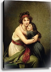 Постер Виджи-Лебран Элизабет Madame Vigee-Lebrun and her Daughter, Jeanne-Lucie-Louise 1789
