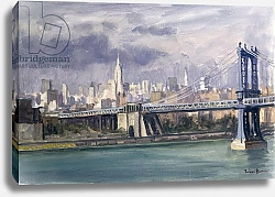 Постер Берроу Джулиан (совр) Manhattan Bridge, New York, 1996