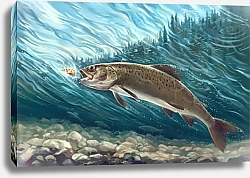 Постер Рыба в реке