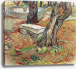 Постер Ван Гог Винсент (Vincent Van Gogh) The Bench at Saint-Remy, 1889