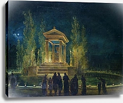 Постер Робер Юбер The Cenotaph of Jean Jacques Rousseau in the Tuileries, Paris, 1794