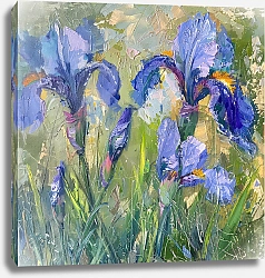 Постер Lilac mist of irises