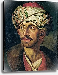 Постер Жерико Теодор Head of an Oriental or Portrait Presumed to be Mustapha, c.1819-21