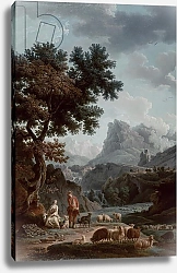 Постер Верне Клод The Alpine Shepherdess