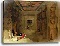 Постер Робертс Давид The Hypostyle Hall of the Great Temple at Abu Simbel, Egypt, 1849