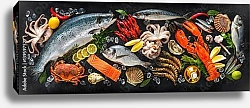 Постер Свежая рыба и морепродукты 1