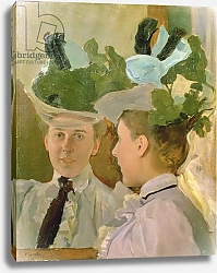 Постер Сомов Константин Lady at the Mirror, 1898