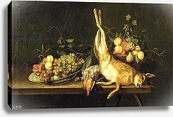 Постер Мелендес Луис Still Life with Game and Fruit