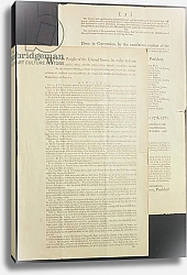 Постер Школа: Америка (18 в) The United States Constitution, 1787