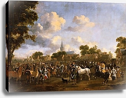 Постер Вауверман Питер Horse Fair in Valkenburg, 1675