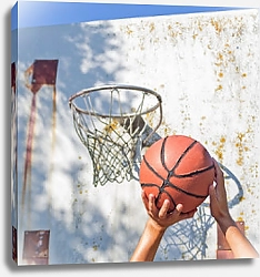 Постер Бросок в баскетбольную корзину