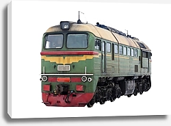 Постер Российский дизельный локомотив M62