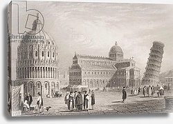 Постер Праут Самуель Pisa, engraved by William Finden