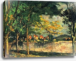 Постер Сезанн Поль (Paul Cezanne) Улица (Стена)