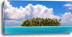 Постер Тропический остров в океане