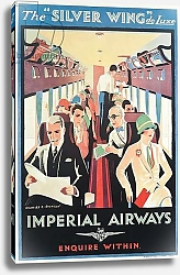 Постер Poster advertising Imperial Airways