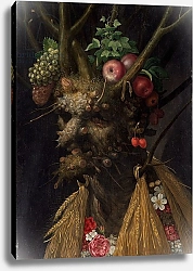 Постер Арчимбольдо Джузеппе Four Seasons in the One Head, c.1590